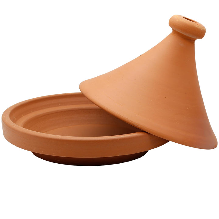 Schmortopf aus Ton – Marokkanische Tajine Ø 30 cm Kochen für 3-4 Personen | Tagine unglasierter Gart