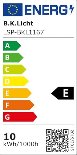 B.K.Licht - LED Leiste mit Ein-Ausschalter, warmweisse Lichtfarbe, inkl. Steckerkabel, Unterbauleuch