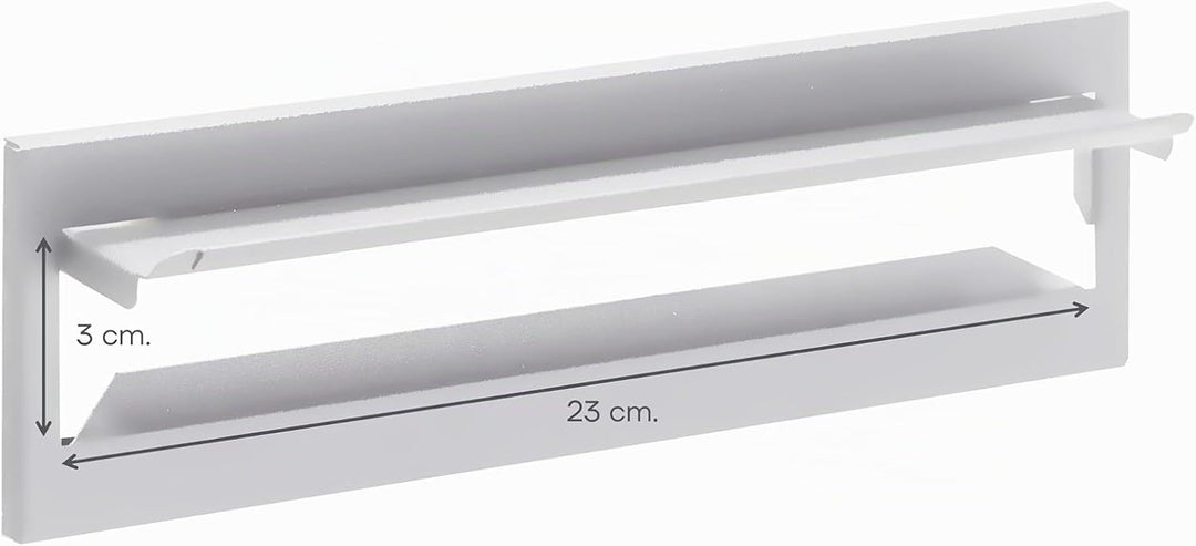 Arregui c-600 C603 Briefeinwurf aus Stahl, 248 x 73 mm, Weiss, 7,3 x 24,8 cm, Weiss