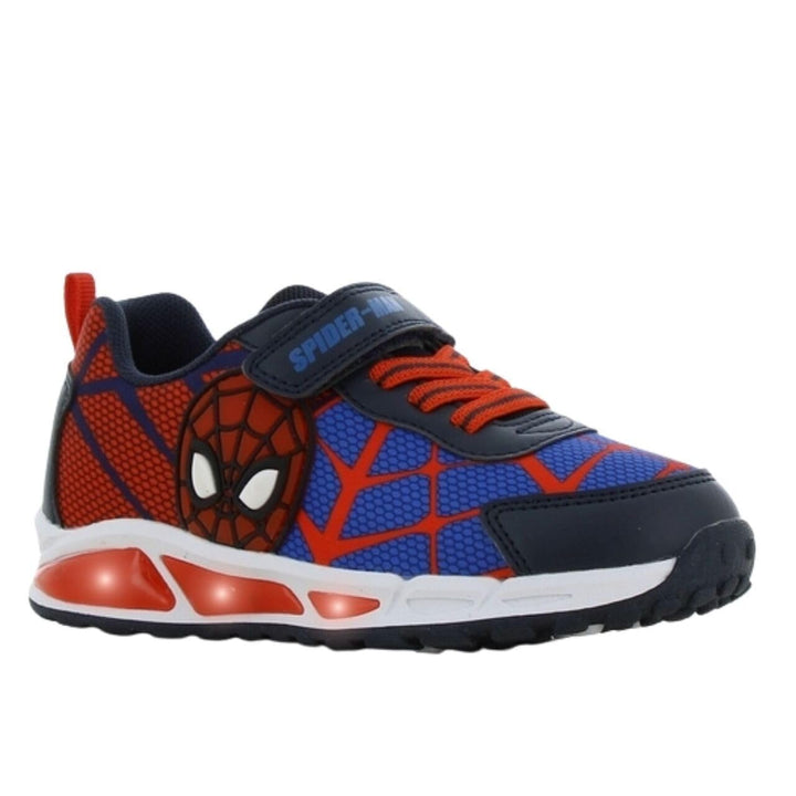 Leomil Spiderman Blinkschuhe Jungen Spiderman Schuhe Kinder, Ideal for Schule und Freizeit 25 EU Bla