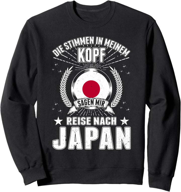 Japan Urlaub Japanische Flagge Japan Sweatshirt