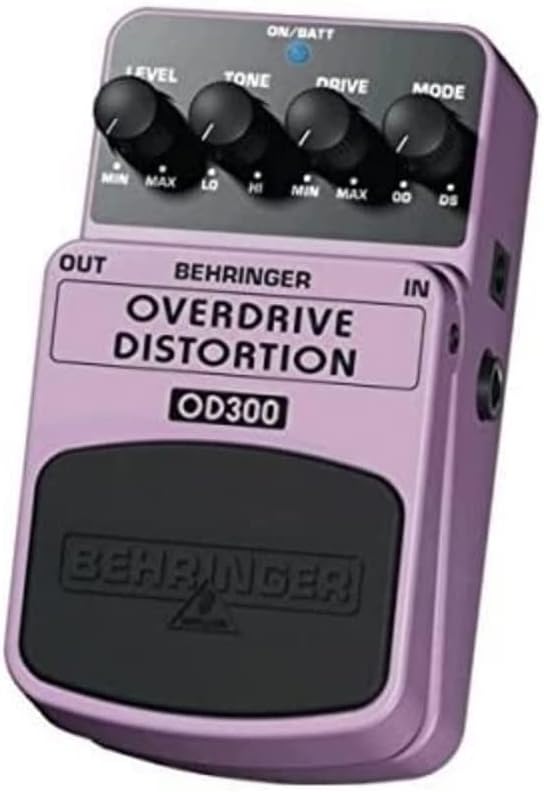 Behringer COMPRESSOR/SUSTAINER CS400 Ultimatives Dynamik-Effektpedal & OVERDRIVE/DISTORTION OD300 2-