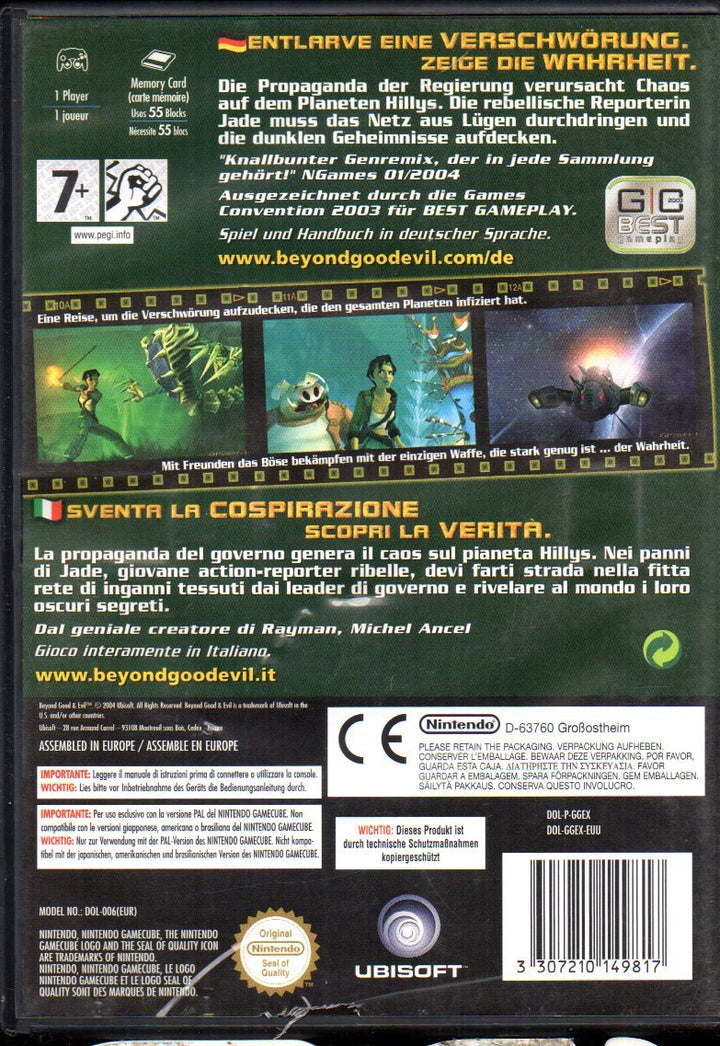Beyond Good & Evil GameCube Standard, GameCube Standard