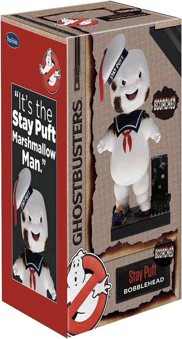 Royal Bobbles Ghostbusters Classic Stay Puft Scorched Bobblehead, Premium Polyresin Lebensechte Figu