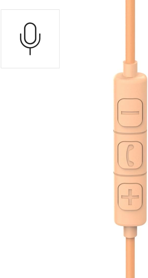 Hama Kopfhörer Fun C, On-Ear, Mikrofon, einseitige Kabelführung, USB-C, Orange, Orange