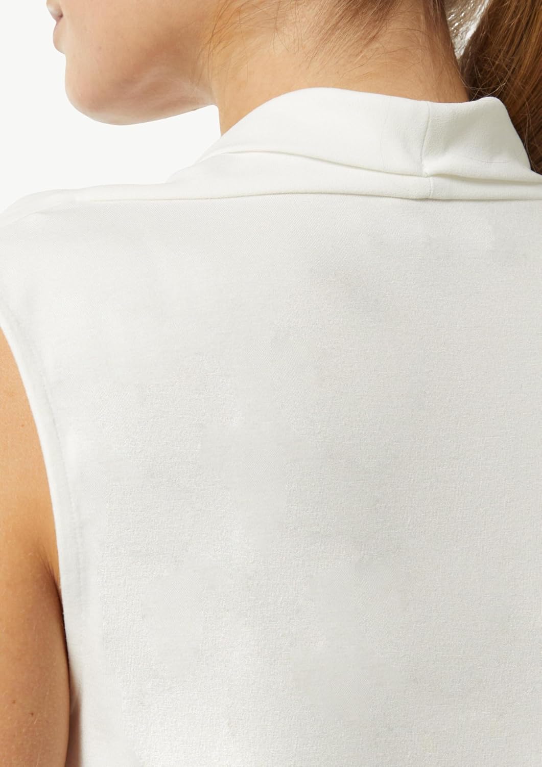 Comma Jersey-Top mit Wasserfall-Ausschnitt 44 0120_weiss, 44 0120_weiß