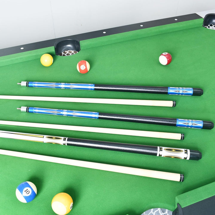 Pool Queue, Billard Queue Satz 2, Pool Queues Pool 58" Queue Stöcke,Billardqueue mit Edelstahl Gelen