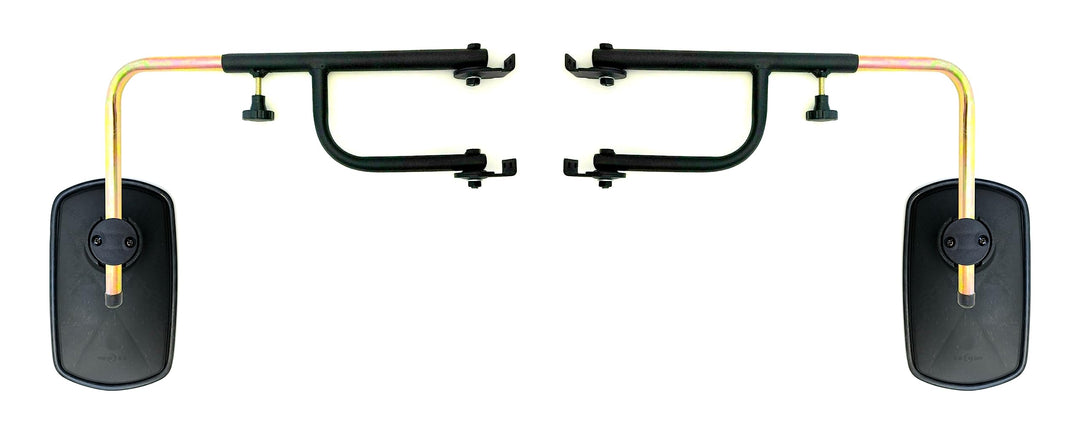 2x Aussenspiegel 260x155 mm ø14-23 mm E20 und Spiegelhalter für Traktor LKW Bagger