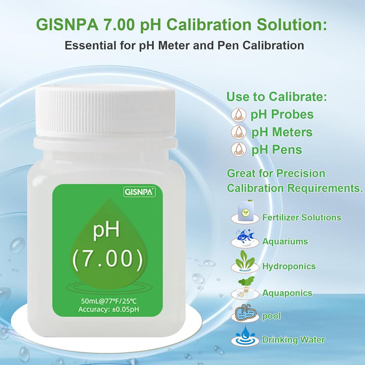 pH Messgerät Kalibrierungslösung Kit (pH 4,00, 7,00 & 10,01), 3 Flaschen á 50 ml pH Kalibrierpufferl