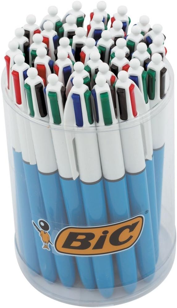 BIC 4 Farben Kugelschreiber Set 4 Colours Original, 36er Pack, Ideal für das Büro, das Home Office o
