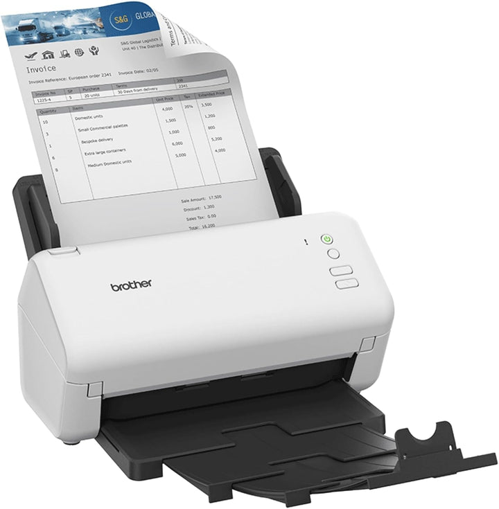 Brother ADS-4100, Flexibler USB-Dokumentenscanner, Duplex Scan, Schnelltasten