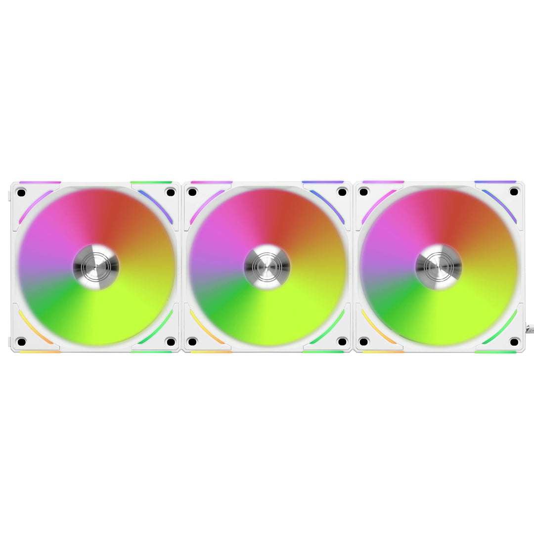 Lian Li PC Lüfter 120mm “AL120 V2” 3er Pack - Lüfter PC für optimale Kühlung - RGB Lüfter 120mm - PC