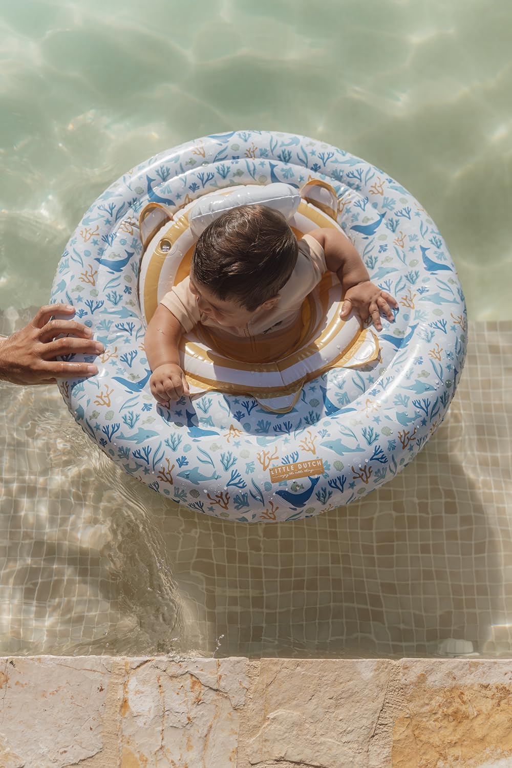 Little Dutch 2012847 Schwimmring/Schwimmsitz für Babys - Ocean Dreams blau