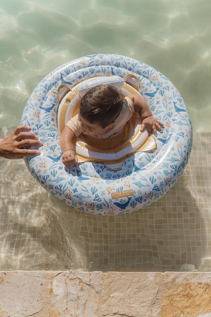 Little Dutch 2012847 Schwimmring/Schwimmsitz für Babys - Ocean Dreams blau