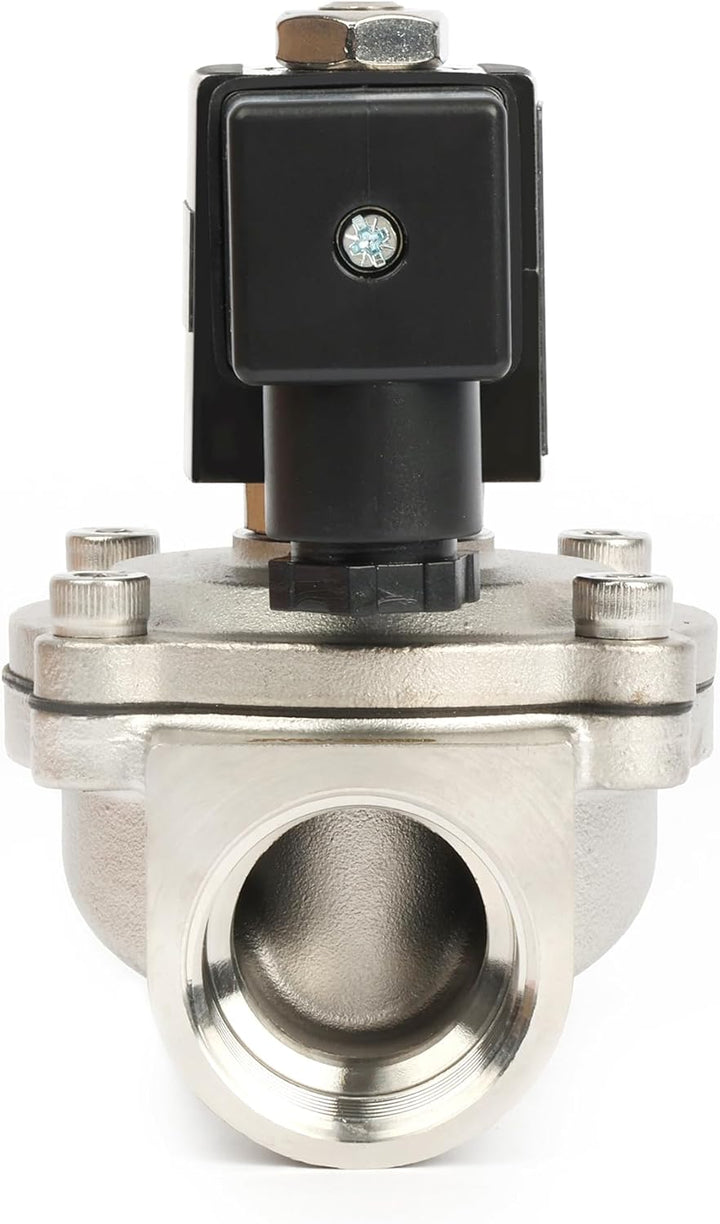 U.S. Solid Magnetventil Edelstahl G 1" 24V DC stromlos geschlossen 10 bar - Elektrisches Wasserventi
