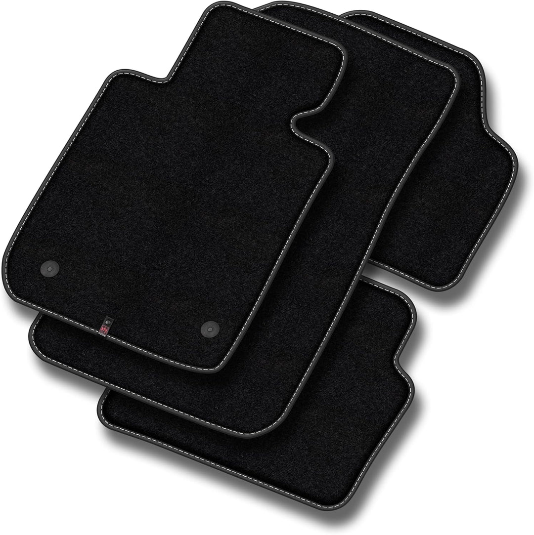 M MOTOS Velours Premium fussmatten Auto kompatibel mit Suzuki SX4 S-Cross ab 2013 - Premium, Matt, W