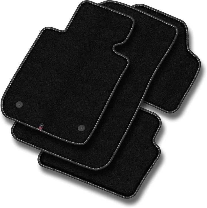 M MOTOS Velours Premium fussmatten Auto kompatibel mit Suzuki SX4 S-Cross ab 2013 - Premium, Matt, W