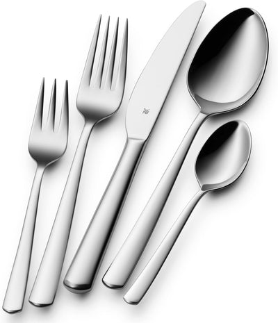WMF Boston Besteck Set 12 Personen, Essbesteck 60 teilig, Monobloc-Messer, Cromargan Edelstahl polie