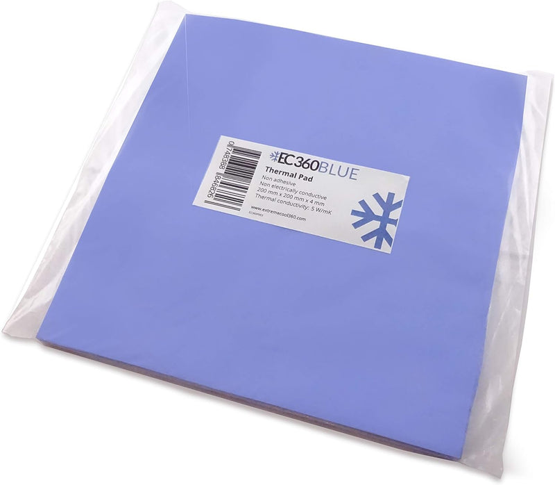 EC360® Blue 5W/mK Wärmeleitpad (200 x 200 x 4,0 mm), 200 x 200 x 4,0 mm