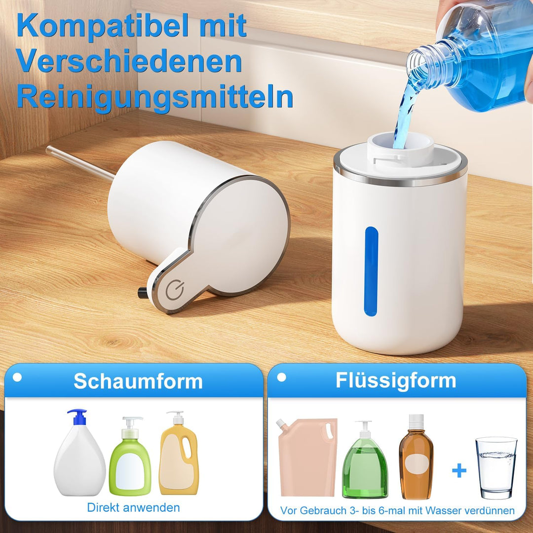 Amyzavls Seifenspender Automatisch für Schaum, Wandbefestigung Berührungslos Elektrischer Seifenspen
