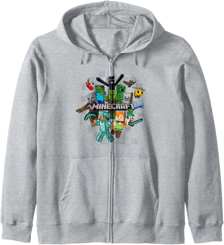 Minecraft Character Cluster Logo Kapuzenjacke