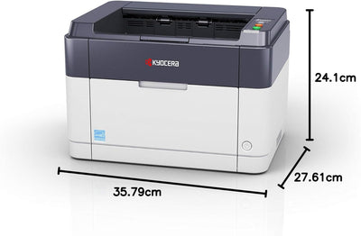 Kyocera Klimaschutz-System Ecosys FS-1061DN Monochrome-Laserdrucker. 25 Seiten A4 pro Minute. Schwar