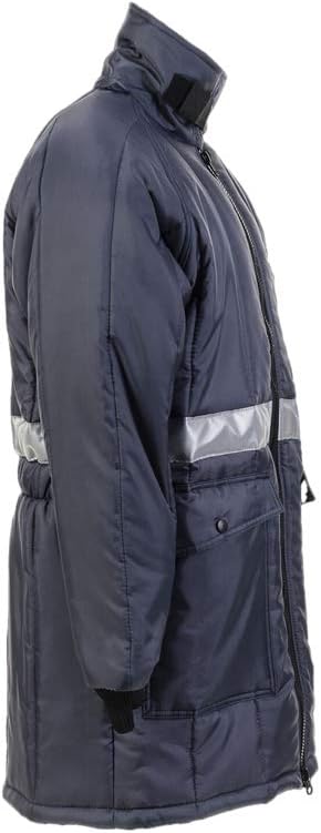 Planam Grösse XXL Herren Kühl-/Gefrierhaus Kühlhaus Parka marine Innenfutter rot Modell 5121