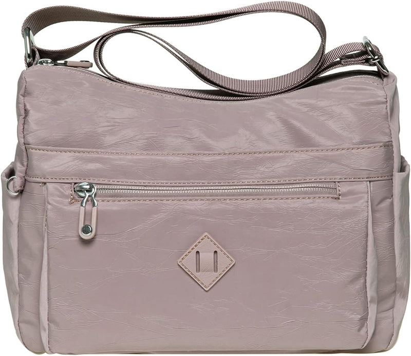 KAUKKO Damen Umhängetasche, Leicht Shoulder Bag Wasserdicht Schultertasche Messenger Multi-Tasche, G