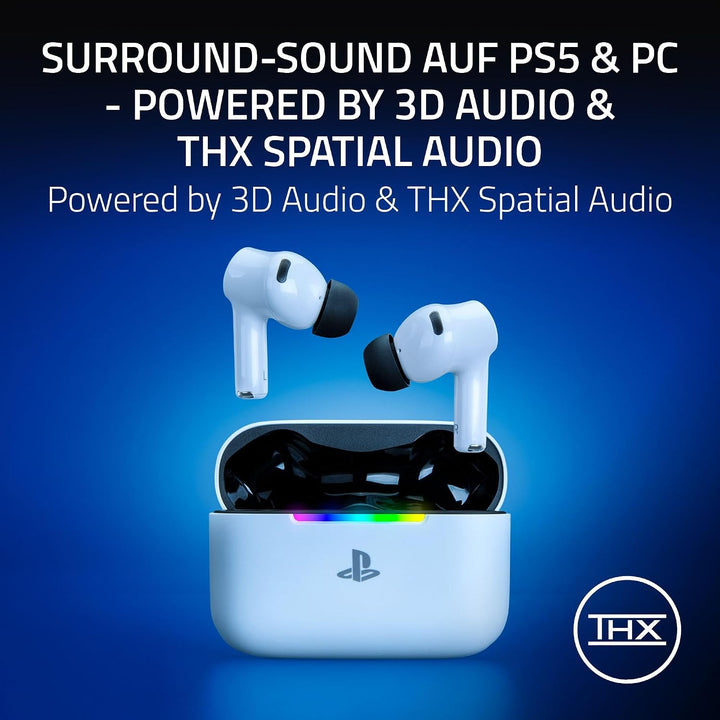Razer Hammerhead V3 X HyperSpeed PlayStation - Kabellose Multi-Plattform-Gaming-Ohrhörer - HyperSpee