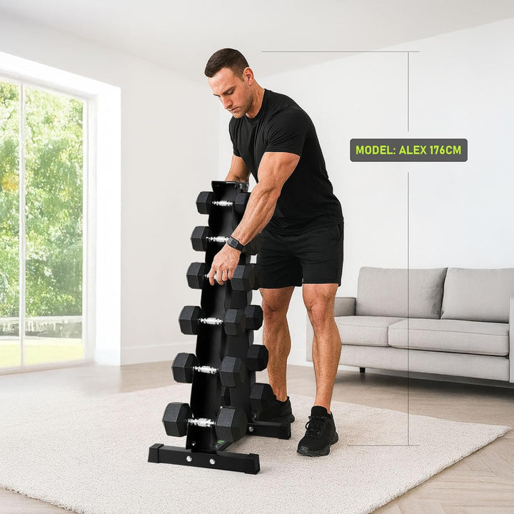 PhysKcal Kurzhantel Rack,Hantelablage für Kurzhanteln, Strapazierfähiger Stah,250kg/300kg Belastbark