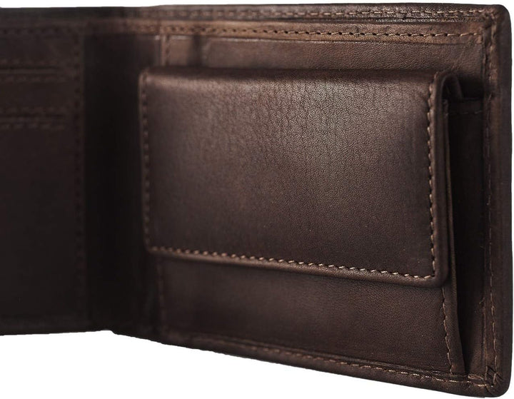The Chesterfield Brand Leder Portemonnaie Braun Enzo RFID Safe