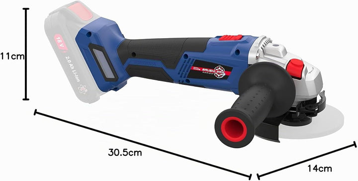 Güde Akku Winkelschleifer WS 18-0 BL (Easy-Energy-Exchange, Brushless Series, Lithium Ionen, 18 V, 1
