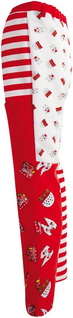 KarnevalsTeufel Damen- oder Herren-Kostüm Hose Kölle Alaaf, rot-weiss Köln viele Motive Patchwork Mu