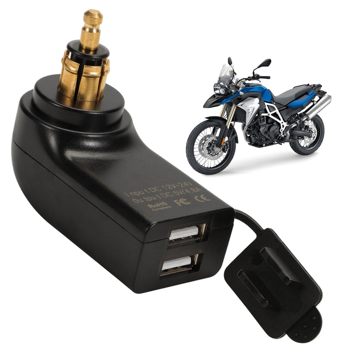 Motorrad Ladegerät Dual USB Anschlüssen, Für BMW F800gs, F650gs Und F700gs. Schnell Ladestecker Mit