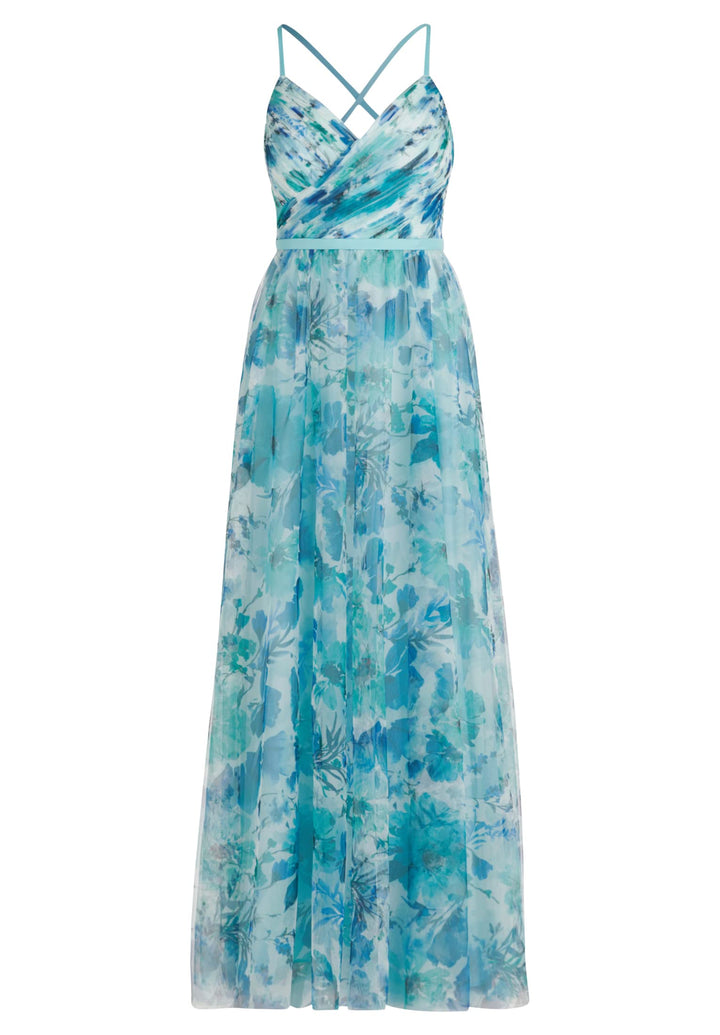Vera Mont Damen Kleid 32 White/Mint, 32 White/Mint