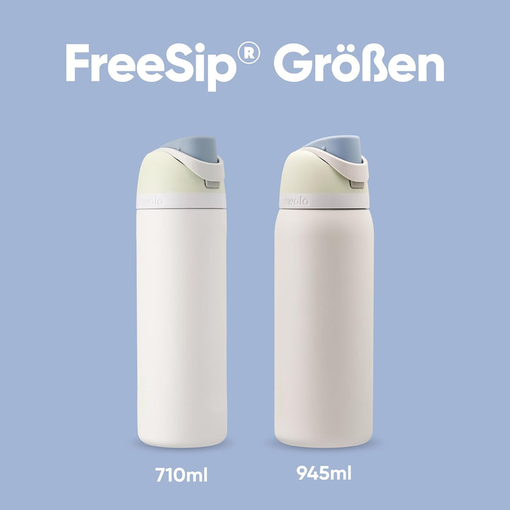 Owala FreeSip Isolierte Edelstahl Trinkflasche mit Strohhalm, 710 ml – BPA-frei, optimal für Sport,