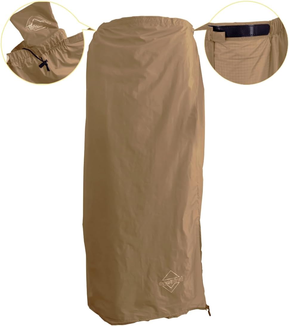 onewind Regenrock für Männer und Frauen Halber Poncho Wasserdicht Ultraleichte Nylon Regenhose Kilt