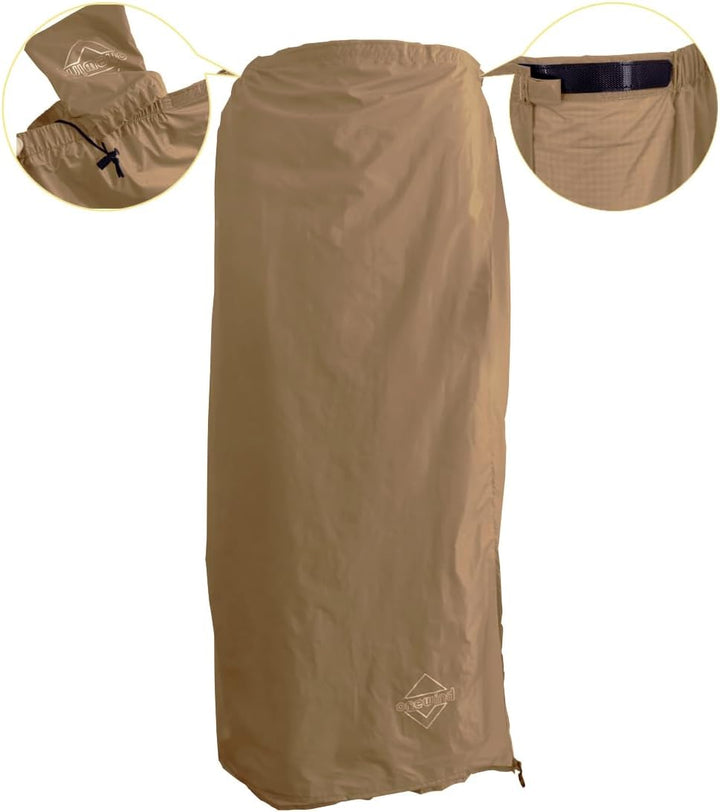 onewind Regenrock für Männer und Frauen Halber Poncho Wasserdicht Ultraleichte Nylon Regenhose Kilt