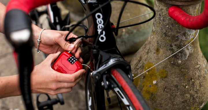 Hiplok FX Tragbares Kombinationskabelschloss Cyan, Cyan