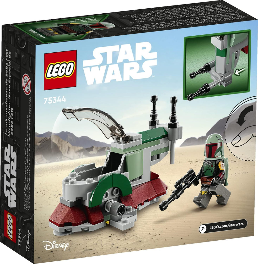 LEGO Star Wars Boba Fett's Starship Microfighter 75344 - Bauspielzeug Fahrzeug mit verstellbaren Flü
