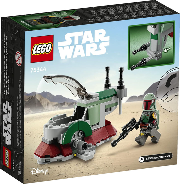 LEGO Star Wars Boba Fett's Starship Microfighter 75344 - Bauspielzeug Fahrzeug mit verstellbaren Flü