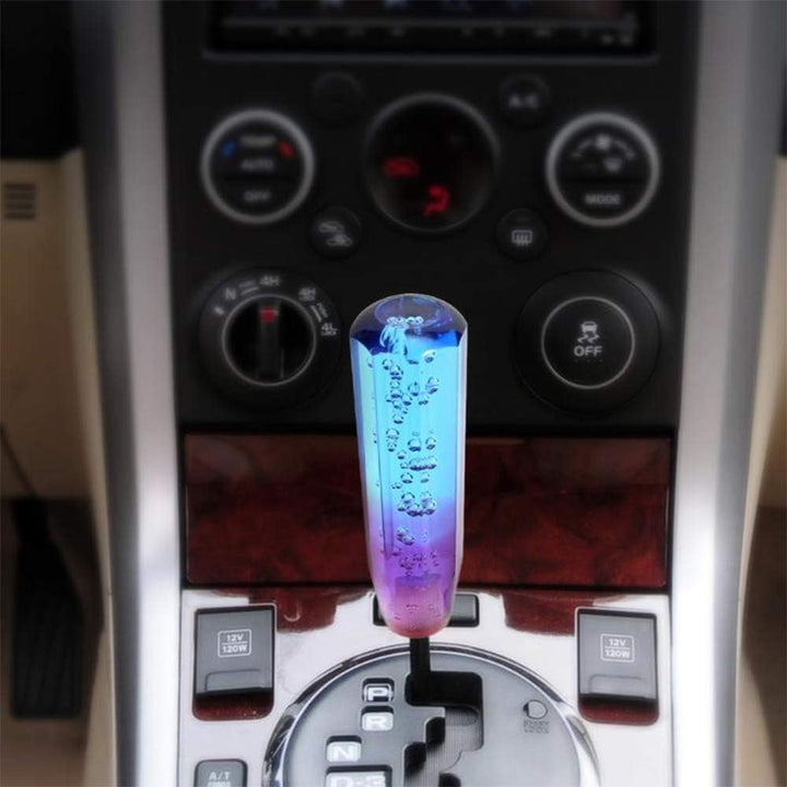 Maso Auto Stick Schaltknauf Universal Speed Gear Shifter Aluminium Kristall Blau + Lila (20 cm) Blau