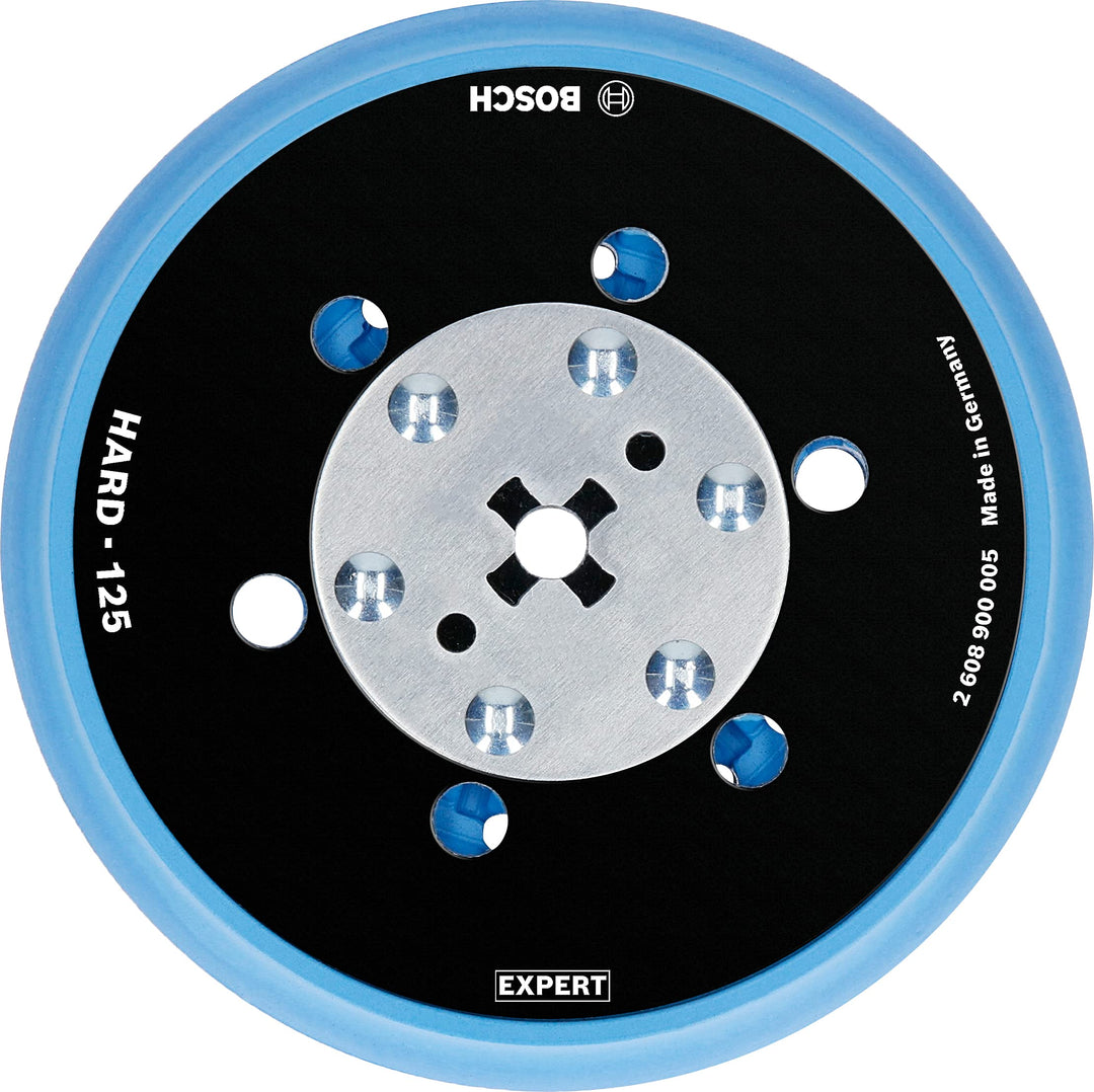Bosch Professional 1x Expert Multihole Universalstützteller (Version hart, Ø 125 mm, Zubehör Exzente