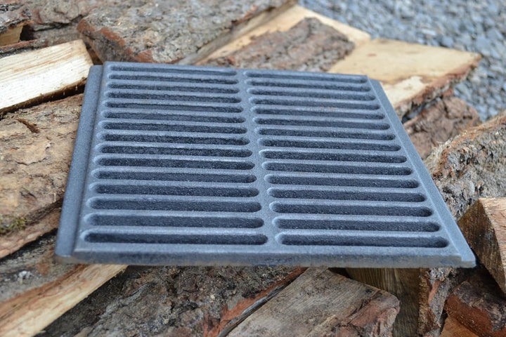SEZAM 26 x 26 cm Gussrost Ofenrost Ascherost Gussrost verschiedene Durchmesser, Kaminrost passend Ka
