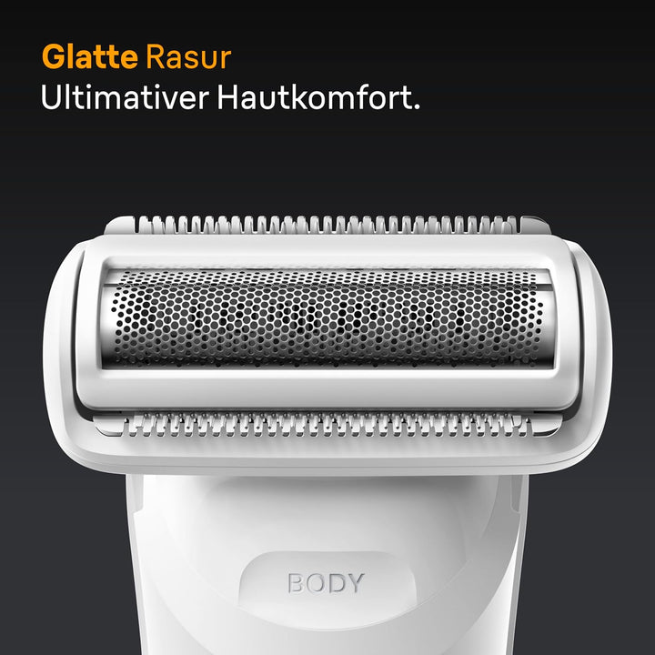 Braun Bodygroomer Series 5, Elektrischer Körperrasierer Herren mit 7 Zubehörteile, Kabelloser Trimme