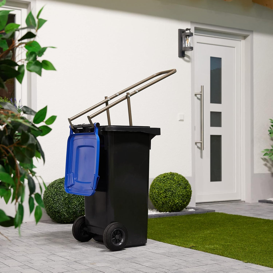 Relaxdays Müllpresse, Müllverdichter Hausmüll, Restmüll & Papier, Müllstampfer, manuelle Hausmüllpre