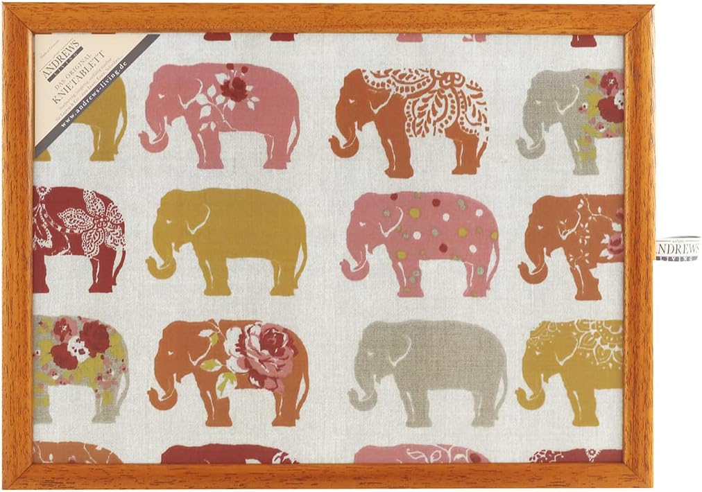 Andrew´s Knietablett Laptray mit Kissen Tablett für Laptop Elephant