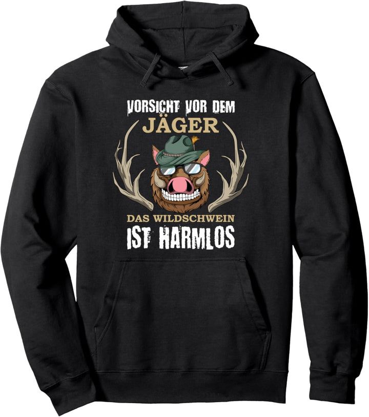 Vorsicht Vor Dem Jäger Das Wildschwein Ist Harmlos Rotte Pullover Hoodie