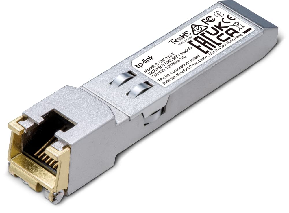 TP-LINK TL-SM5310-T Module RJ45 SFP+ 10G Base-T, Prend en Charge Les Fonctions de contrôle TX Disabl