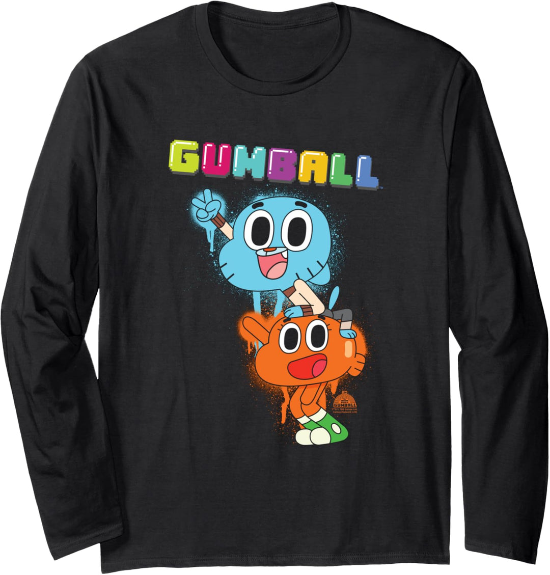 The Amazing World of Gumball Gumball Spray Langarmshirt